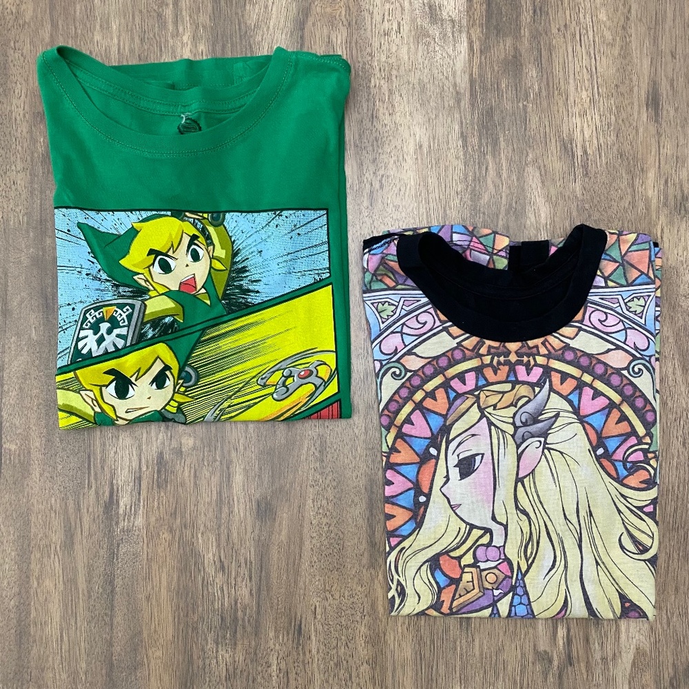 *SOLD* Legend of Zelda T-Shirt Bundle, YL/XL
